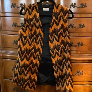 Vintage Copper and Black Vest